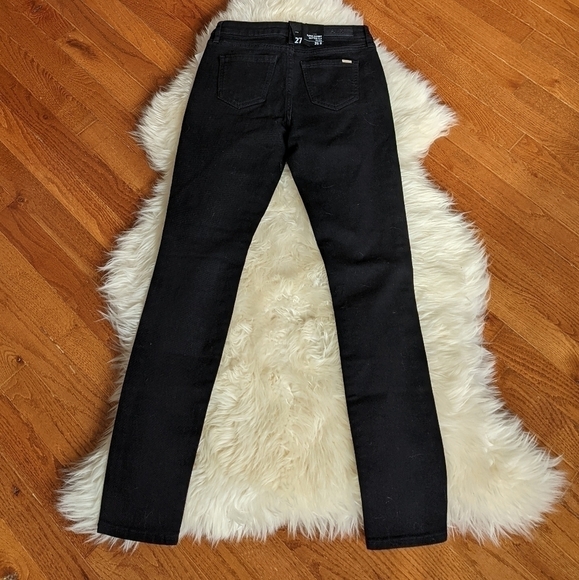 ARMANI EXCHANGE j27 super skinny button fly jeans black women's 25 - Picture 10 of 13